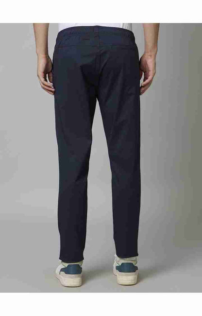 Navy Blue Slim Fit Trousers