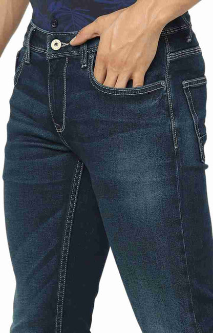 Navy Blue Skinny Fit Jeans