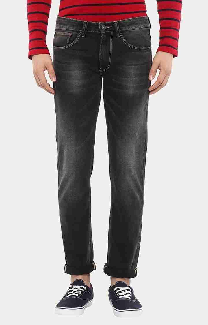 Black Straight Slim Fit Jeans