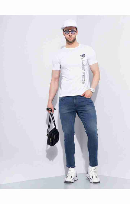 Blue Skinny Ankle Length Jeans