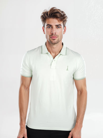 Celio* Solid Regular Fit Cotton Green T-Shirt