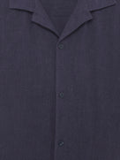 Celio Solid Relaxed Fit Viscose Blend Blue Shirts