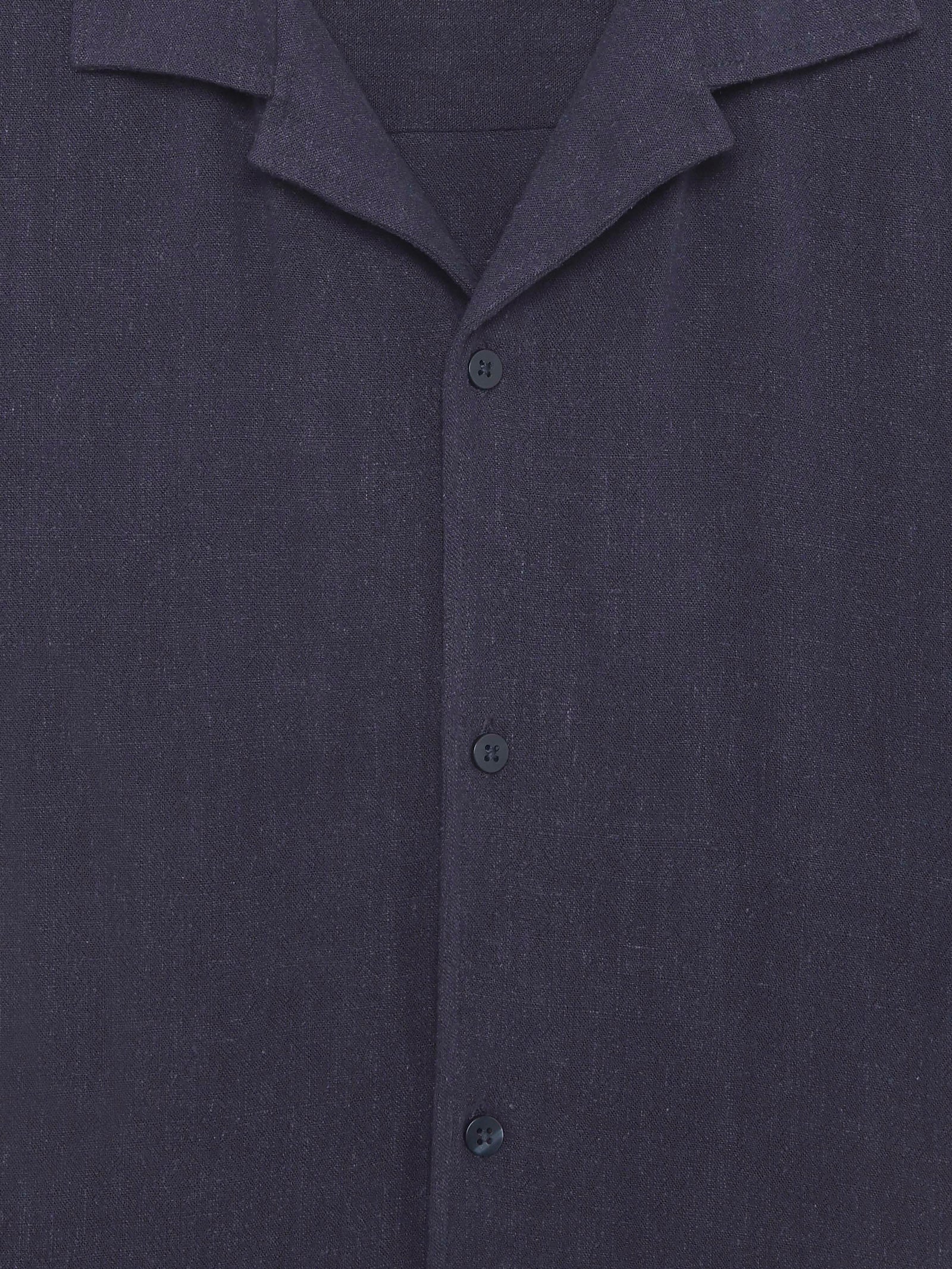 Celio Solid Relaxed Fit Viscose Blend Blue Shirts