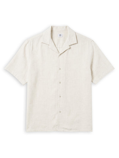 Celio Solid Relaxed Fit Viscose Blend Beige Shirts