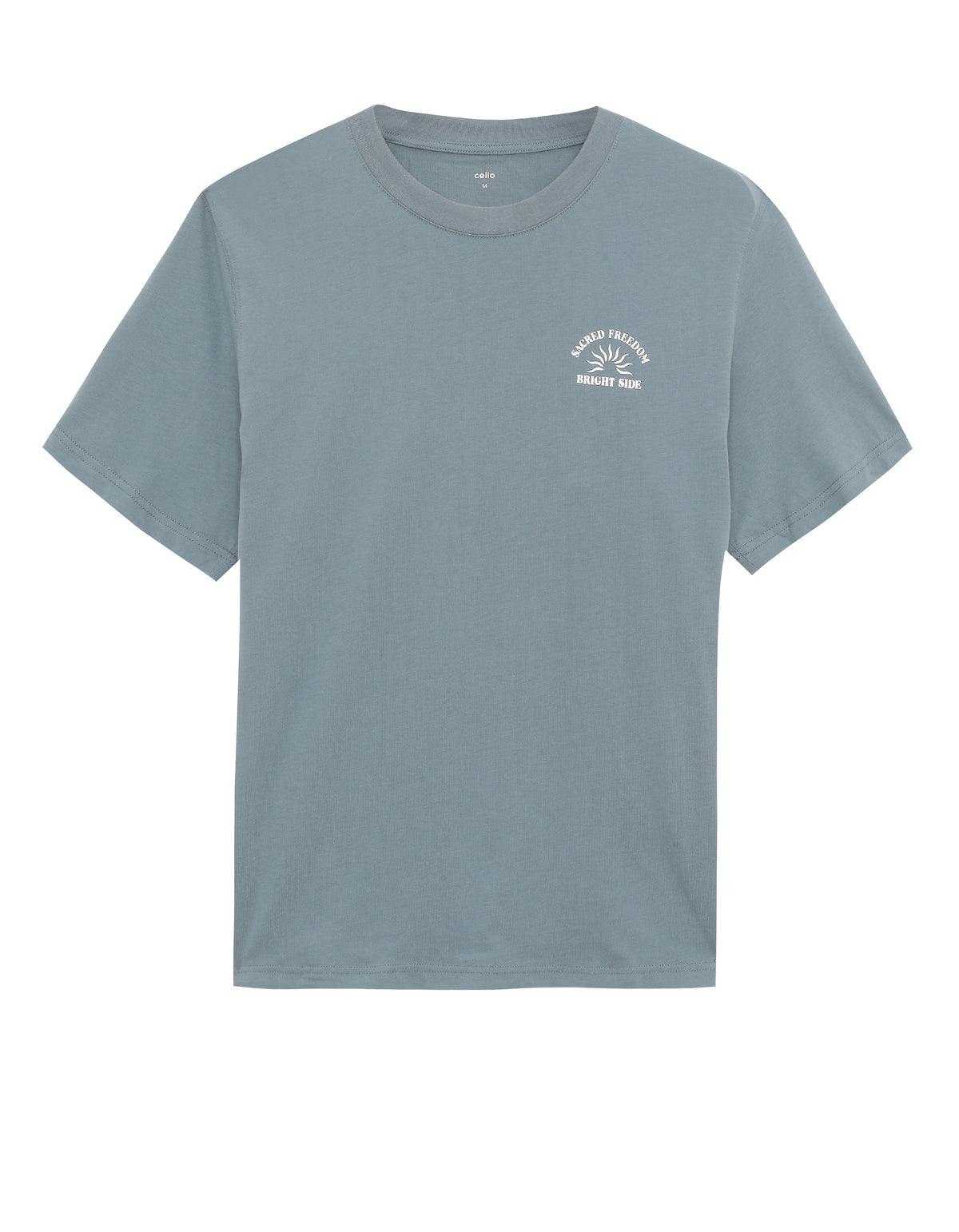 Boxy Fit 100% Cotton Printed Crew Neck T-Shirts