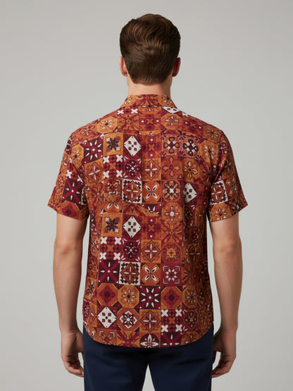 Celio* Men Multi Printed Regular Fit Polyester Shirts