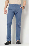 Celio* Cotton Straight Fit Blue Trouser