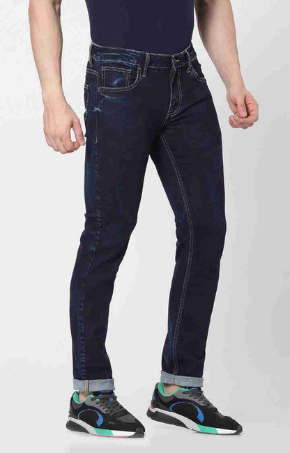 Navy Blue Slim Fit Jeans