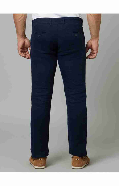 Navy Blue Regular Fit Trousers