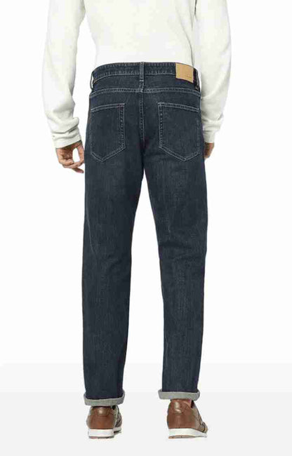 Navy Blue Straight Fit Jeans