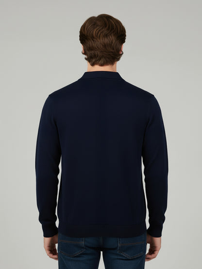 Celio* Men Navy Blue Striped Regular Fit Cotton T-Shirts