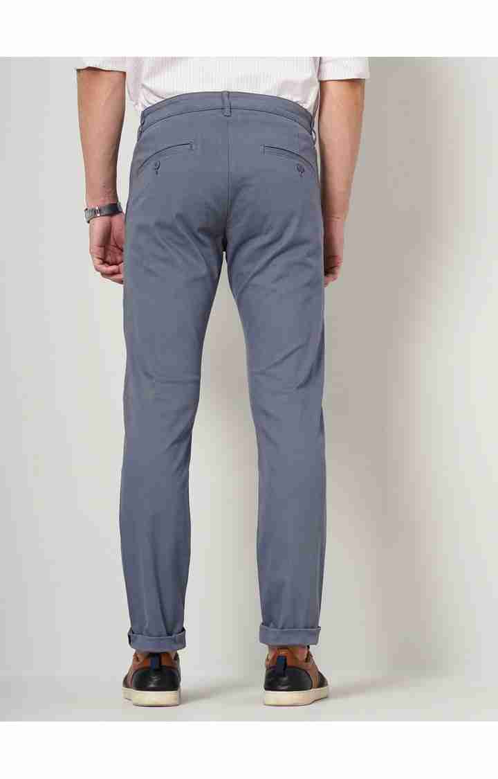 Blue Slim Fit Trousers