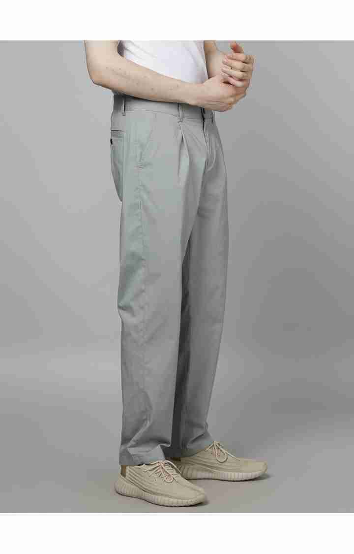 Grey Relaxed Fit Trousers