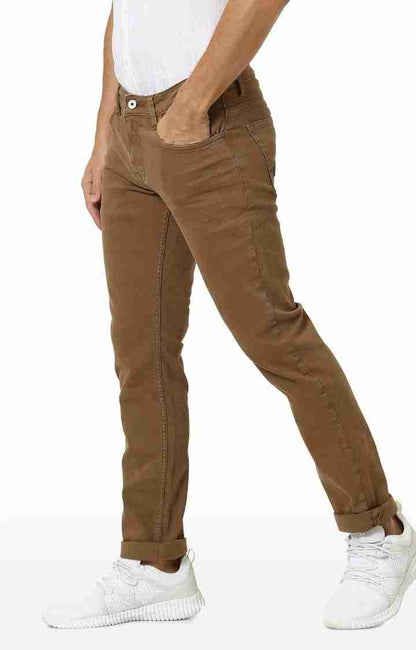 Brown Slim Fit Jeans