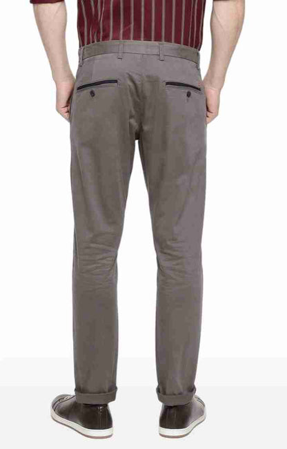 Grey Regular Fit Trousers