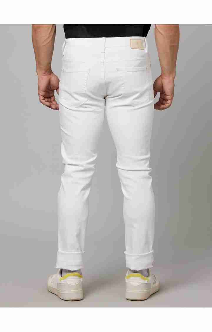 White Slim Fit Jeans