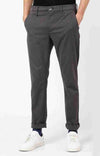 Celio* Cotton-Blend Regular Fit Grey Trouser