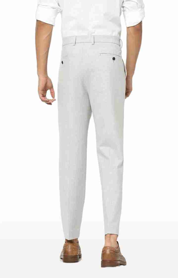 Grey Regular Fit Trousers