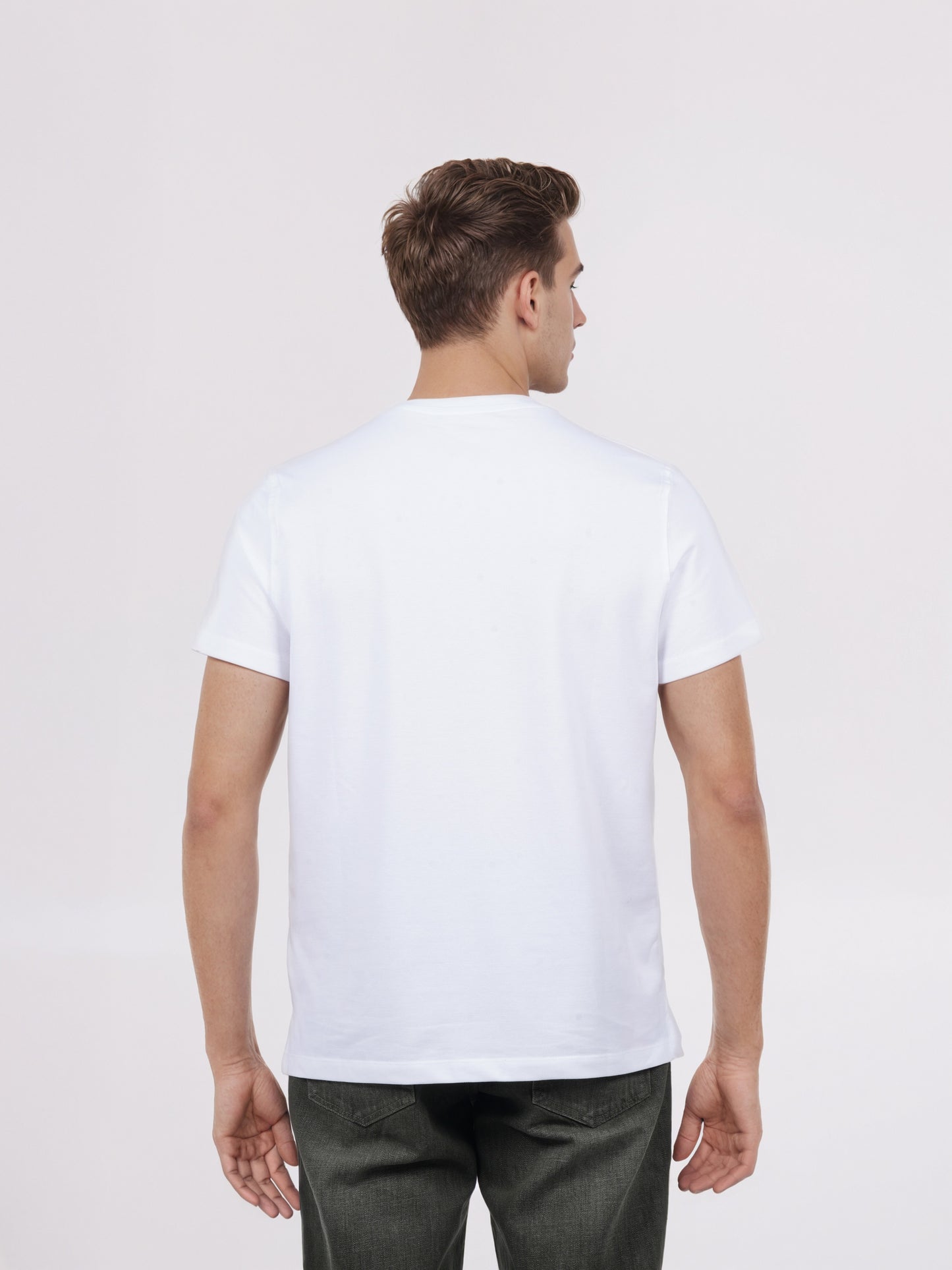 Celio* Solid Regular Fit Cotton White Men T-Shirt