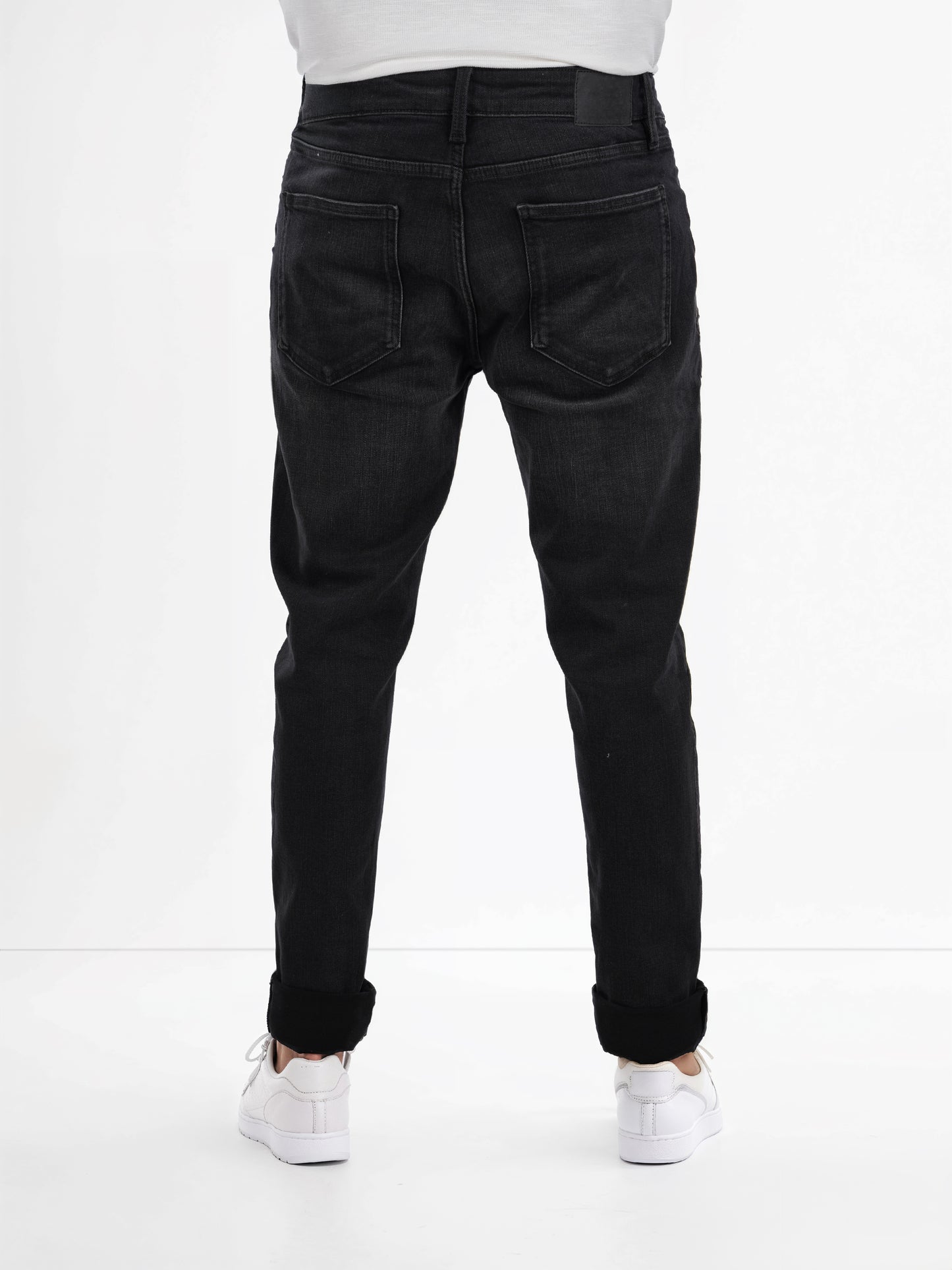 Celio* Cotton-Blend Slim Fit Black Jean