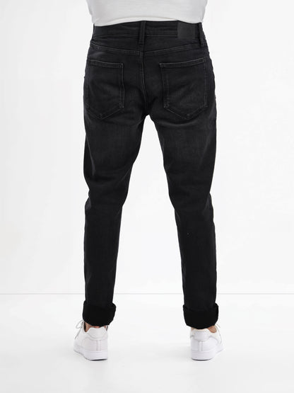 Celio* Cotton-Blend Slim Fit Black Jean