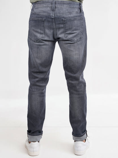 Celio* Cotton-Blend Slim Fit Grey Jean