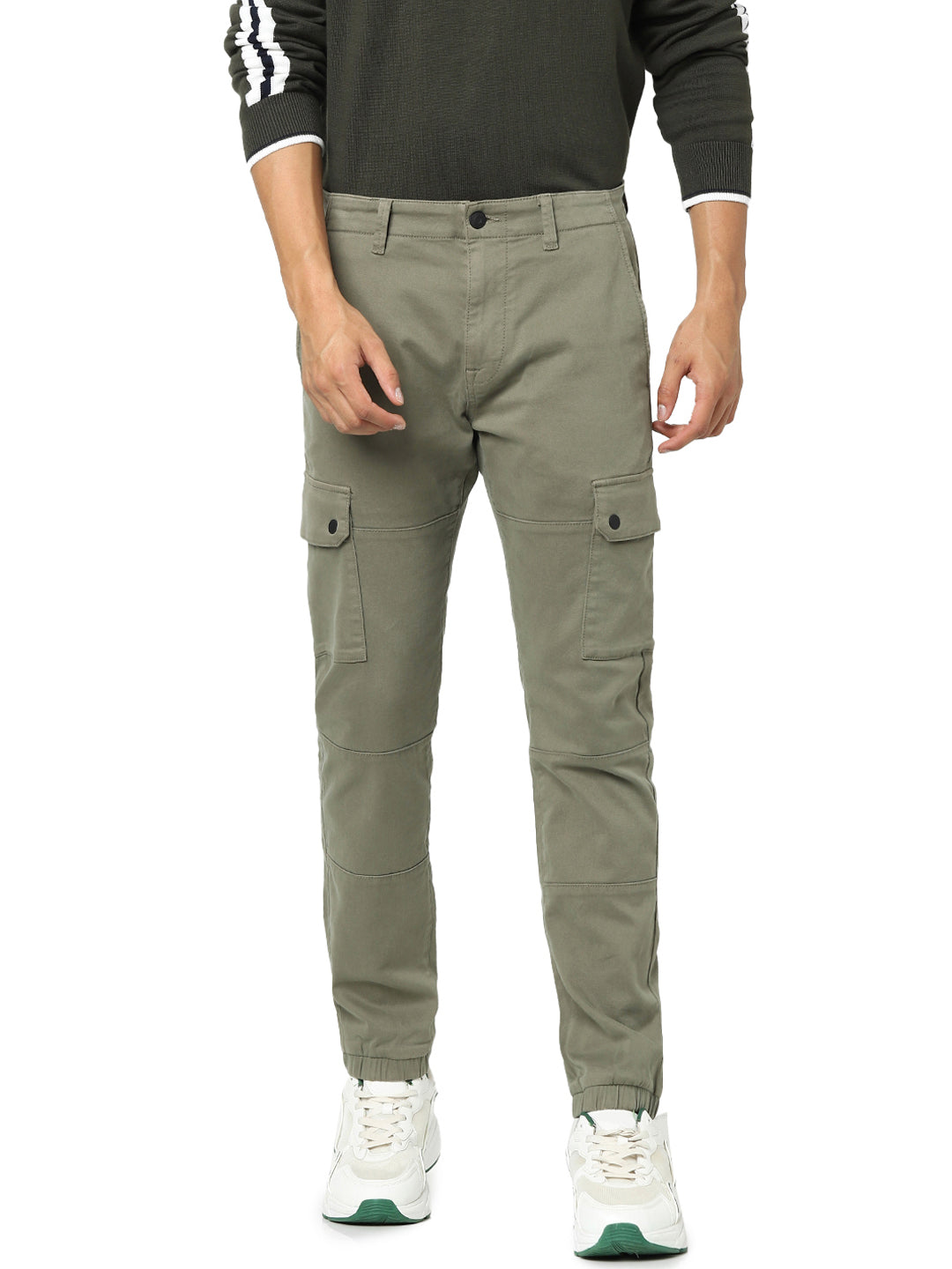 Green Slim Fit Cargos