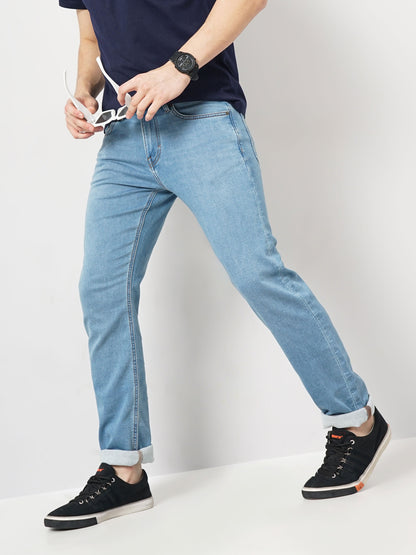 Blue Straight Fit Jeans