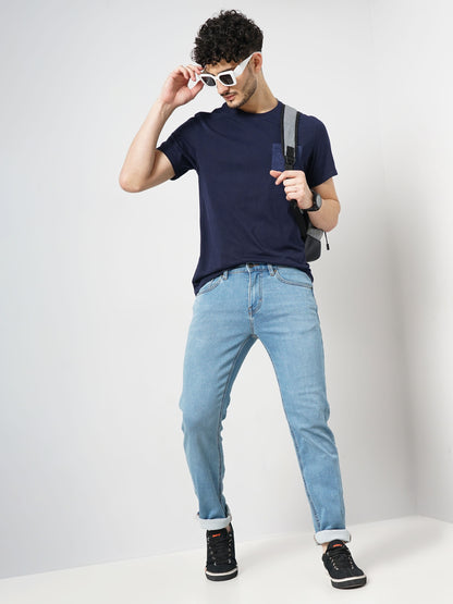 Blue Straight Fit Jeans