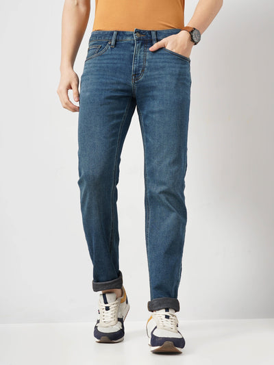 Celio* Cotton Straight Fit Blue Jean