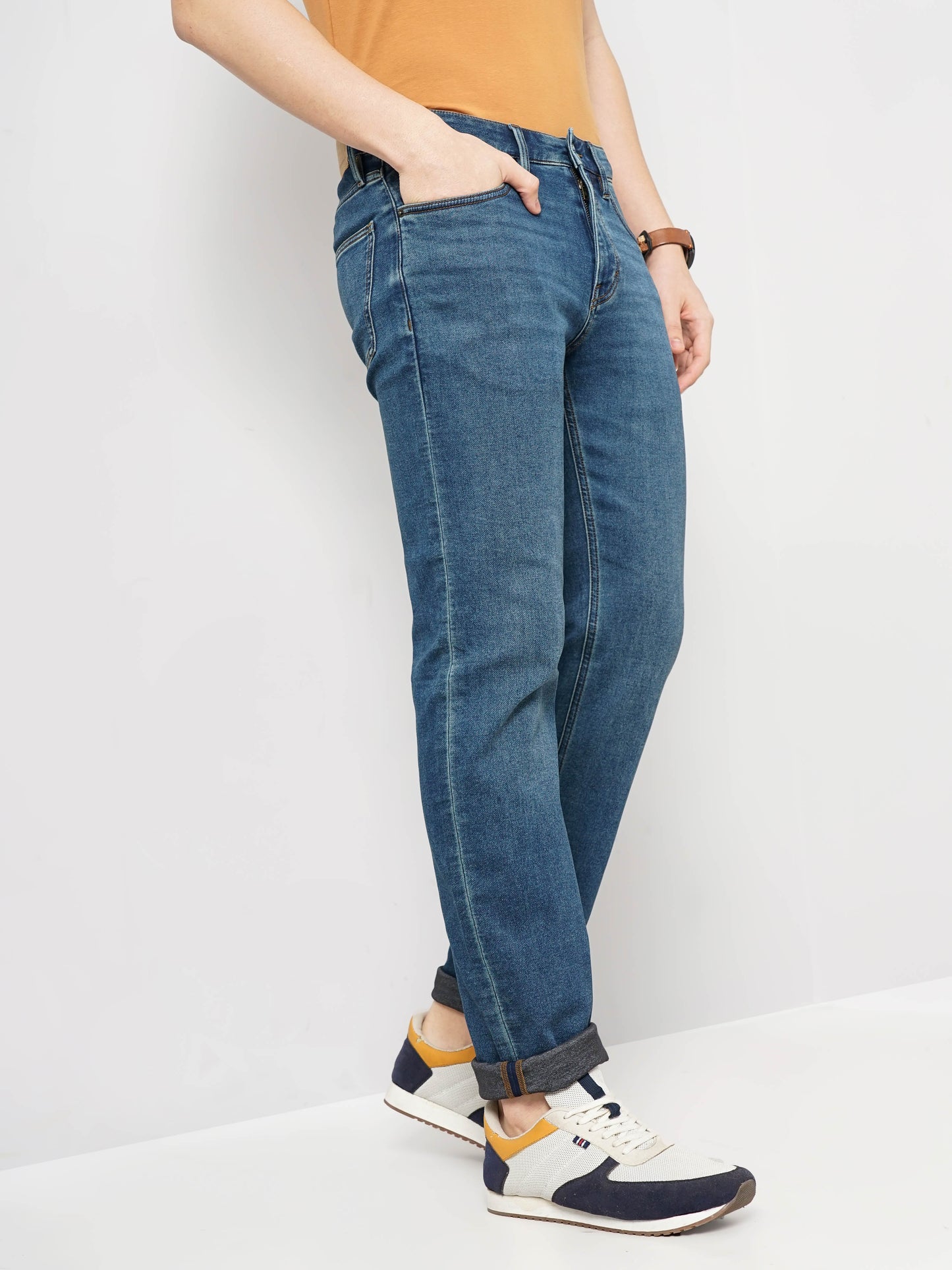 Blue Straight Fit Jeans