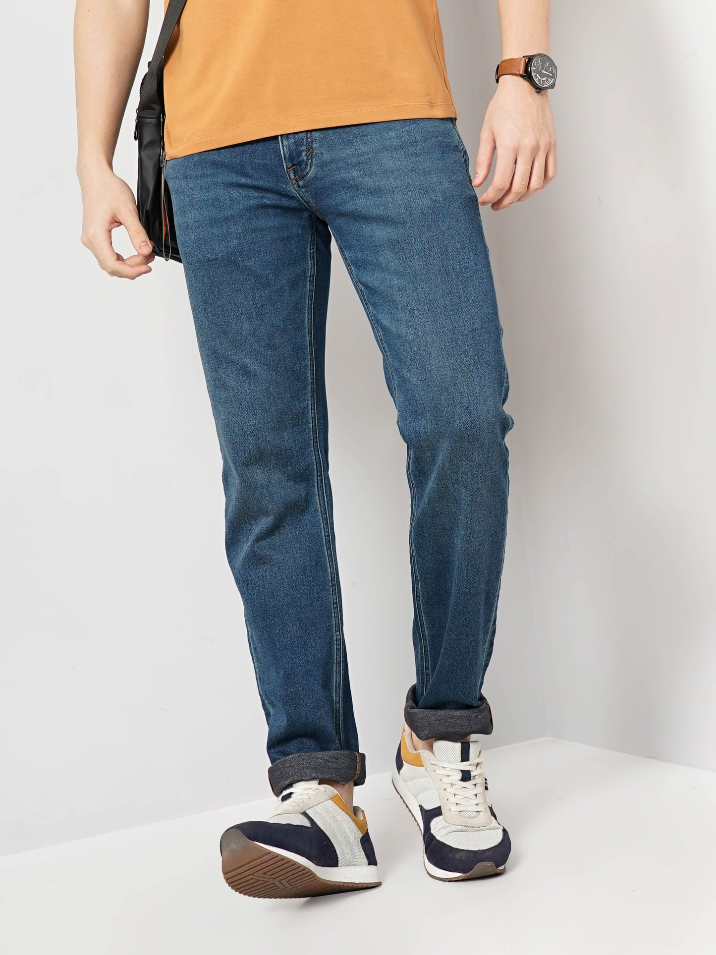 Blue Straight Fit Jeans