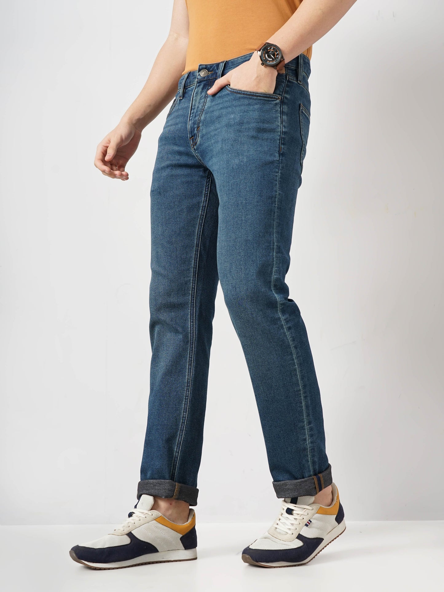 Blue Straight Fit Jeans