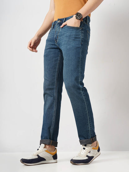 Blue Straight Fit Jeans