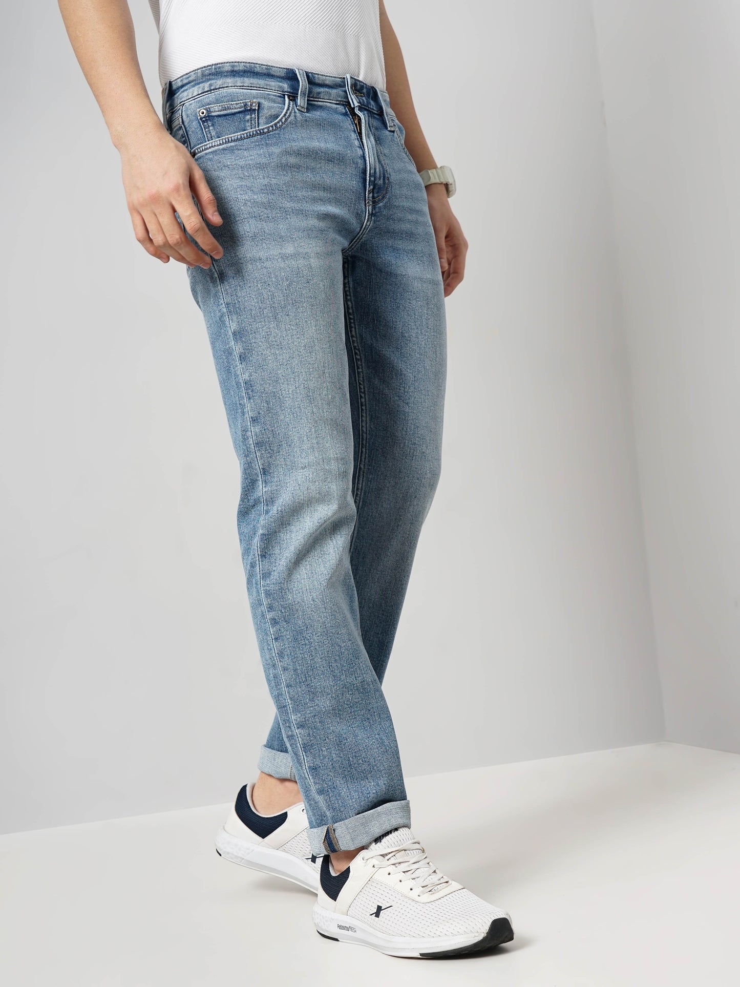 Blue Straight Fit Jeans