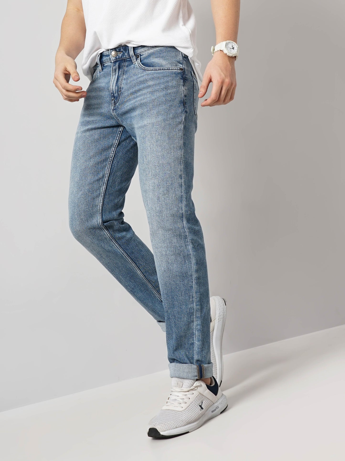 Blue Straight Fit Jeans