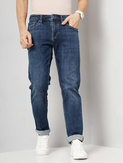 Celio* Cotton Straight Fit Blue Jean