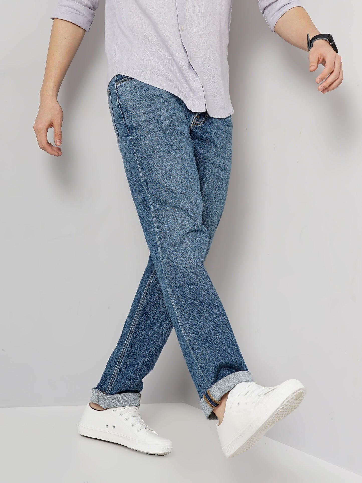 Blue Straight Fit Jeans