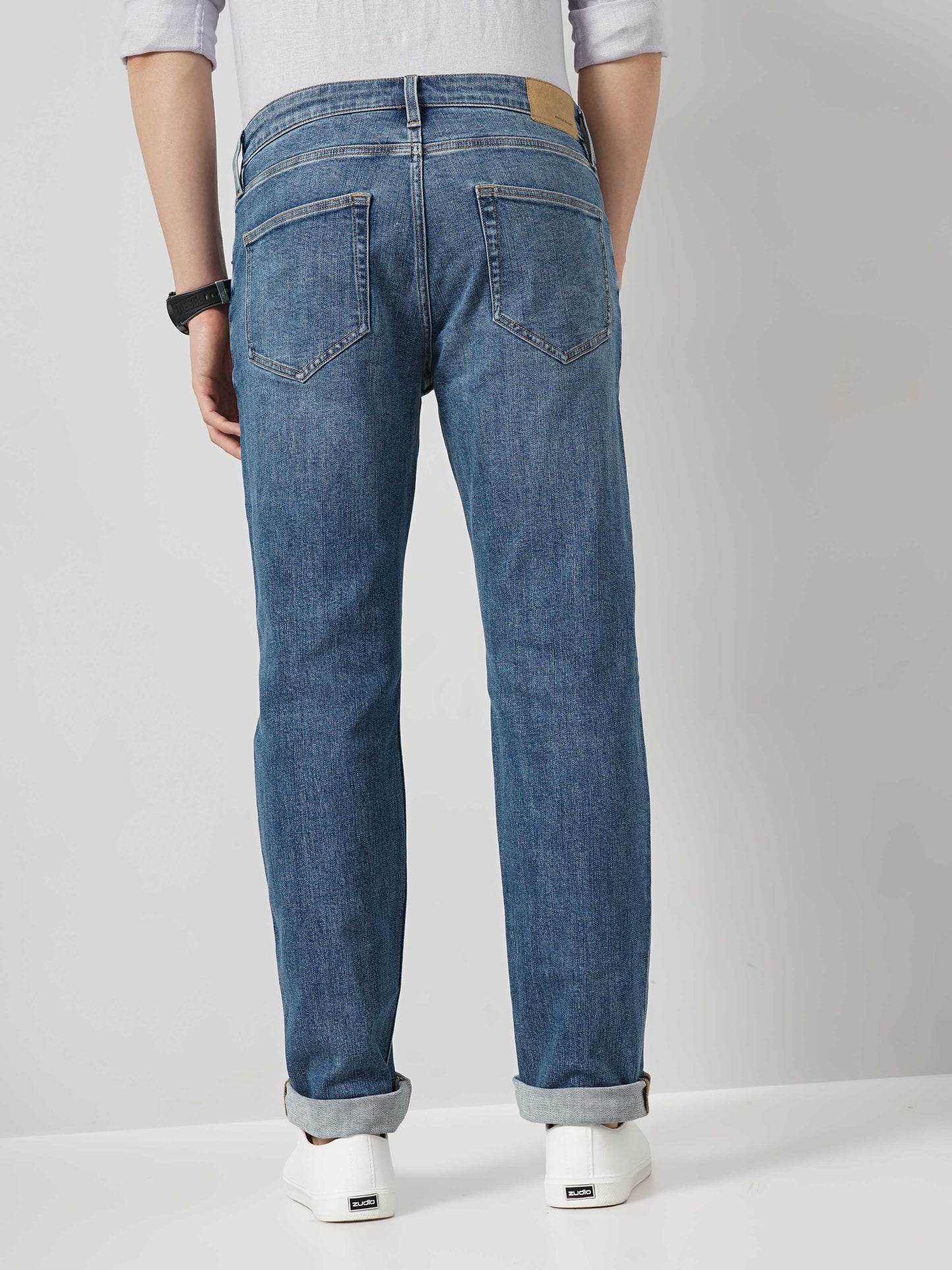 Blue Straight Fit Jeans