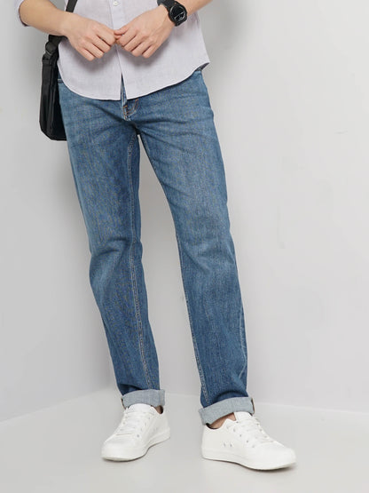 Blue Straight Fit Jeans