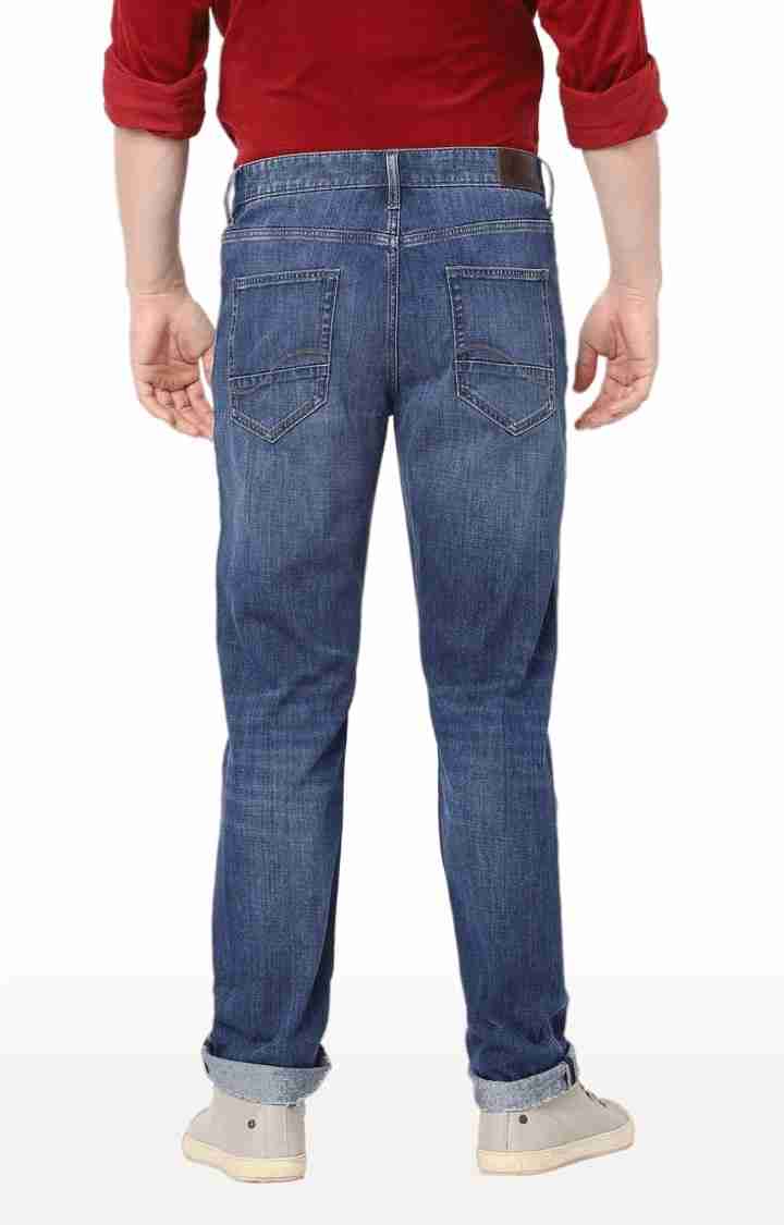 Blue Straight Slim Fit Soft Touch Jeans