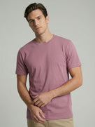 Slim Fit 100% Cotton Crew Neck T-Shirt - Pink