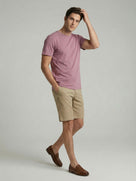Slim Fit 100% Cotton Crew Neck T-Shirt - Pink