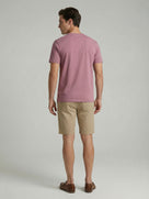 Slim Fit 100% Cotton Crew Neck T-Shirt - Pink