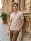 Celio* Men Beige Solid Regular Fit Cotton T-Shirts