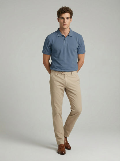 Celio Mens Blue Solid Regular Fit Cotton T-Shirts