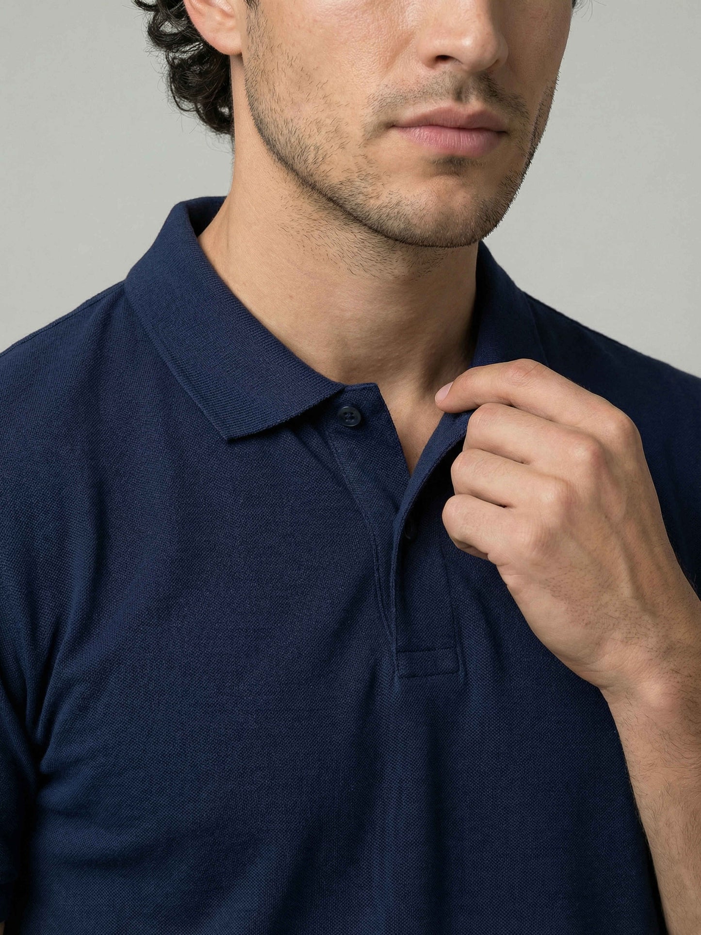 Celio* Solid Cotton Regular Fit Blue Men T-Shirts