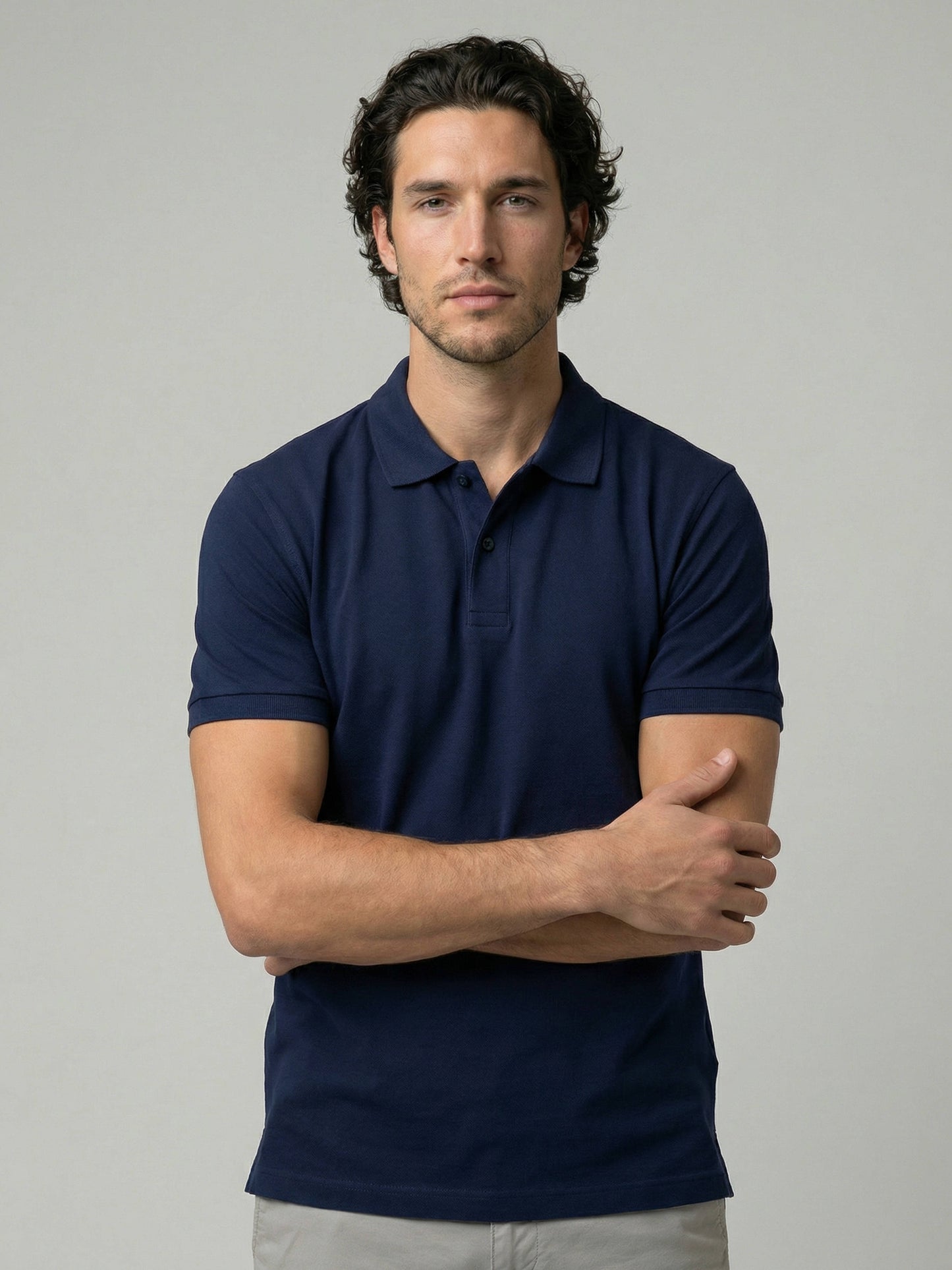 Celio* Solid Cotton Regular Fit Blue Men T-Shirts