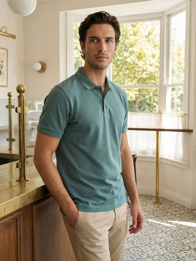 Celio Men Green Solid Regular Fit Cotton T-Shirts