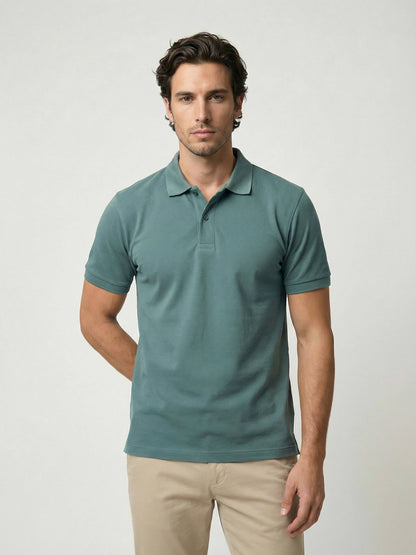 Celio Men Green Solid Regular Fit Cotton T-Shirts